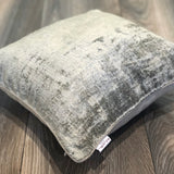 Velvet Ikat Cushion Silver | Velvet Ikat Pillow Silver