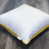 Yellow Velvet Ikat Pillow Cover