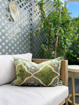 Velvet Ikat Cushion Roots | Velvet Ikat Pillow Roots