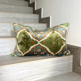 Velvet Ikat Cushion Roots | Velvet Ikat Pillow Roots