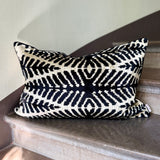 Vibration Velvet Ikat Pillow Cover