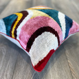 Velvet Ikat Cushion Picasso | Velvet Ikat Pillow Picasso