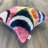 Velvet Ikat Cushion Picasso | Velvet Ikat Pillow Picasso