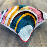 Velvet Ikat Cushion Picasso | Velvet Ikat Pillow Picasso