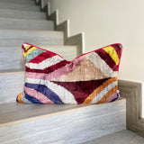 Velvet Ikat Cushion Da Vinci | Velvet Ikat Pillow Da Vinci