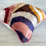 Velvet Ikat Cushion Da Vinci | Velvet Ikat Pillow Da Vinci