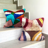 Velvet Ikat Cushion Da Vinci | Velvet Ikat Pillow Da Vinci