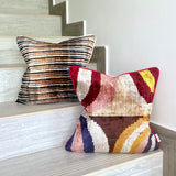 Velvet Ikat Cushion Da Vinci | Velvet Ikat Pillow Da Vinci