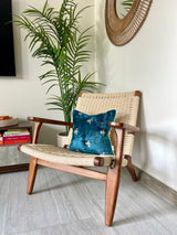 Velvet Ikat Cushion Bee | Velvet Ikat Pillow Bee