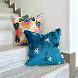 Velvet Ikat Cushion Bee | Velvet Ikat Pillow Bee
