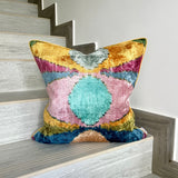 Velvet Ikat Cushion Dali | Velvet Ikat Pillow Dali