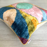 Velvet Ikat Cushion Dali | Velvet Ikat Pillow Dali