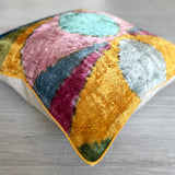 Velvet Ikat Cushion Dali | Velvet Ikat Pillow Dali