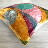 Velvet Ikat Cushion Dali | Velvet Ikat Pillow Dali