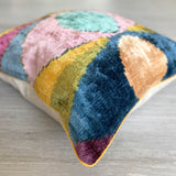 Velvet Ikat Cushion Dali | Velvet Ikat Pillow Dali