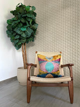 Velvet Ikat Cushion Dali | Velvet Ikat Pillow Dali
