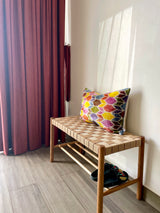 Velvet Ikat Cushion Artzy | Velvet Ikat Pillow Artzy