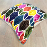 Velvet Ikat Cushion Artzy | Velvet Ikat Pillow Artzy