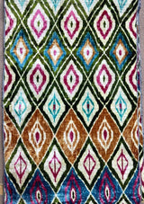 Velvet Ikat Cushion Aztec | Velvet Ikat Pillow Aztec