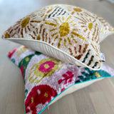 Velvet Ikat Cushion Sunlover | Velvet Ikat Pillow Sunlover