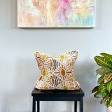 Velvet Ikat Cushion Sunlover | Velvet Ikat Pillow Sunlover