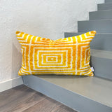 Velvet Ikat Cushion Glow | Velvet Ikat Pillow Glow