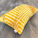 Velvet Ikat Cushion Glow | Velvet Ikat Pillow Glow