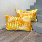 Velvet Ikat Cushion Glow | Velvet Ikat Pillow Glow