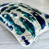 Velvet Ikat Cushion Shoal | Velvet Ikat Pillow Shoal