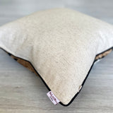 Velvet Ikat Cushion Evil Eye Beige | Velvet Ikat Pillow Evil Eye Beige