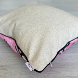 Velvet Ikat Cushion Evil Eye Pink | Velvet Ikat Pillow Evil Eye Pink