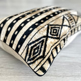 Velvet Ikat Cushion Backgammon | Velvet Ikat Pillow Backgammon