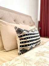 Velvet Ikat Cushion Backgammon | Velvet Ikat Pillow Backgammon