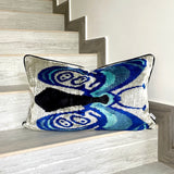 Velvet Ikat Cushion Butterfly | Velvet Ikat Pillow Butterfly