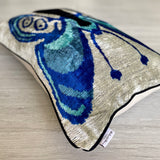 Velvet Ikat Cushion Butterfly | Velvet Ikat Pillow Butterfly