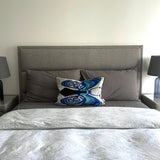 Velvet Ikat Cushion Butterfly | Velvet Ikat Pillow Butterfly