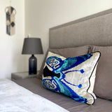 Velvet Ikat Cushion Butterfly | Velvet Ikat Pillow Butterfly
