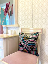 Velvet Ikat Cushion Valentine | Velvet Ikat Pillow Valentine