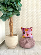 Valentine Velvet Ikat Pillow Cover