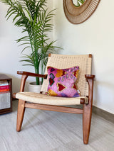 Valentine Velvet Ikat Pillow Cover