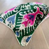 Velvet Ikat Cushion Pink Octopus | Velvet Ikat Pillow Pink Octopus