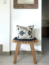 Velvet Ikat Cushion Royal | Velvet Ikat Pillow Royal