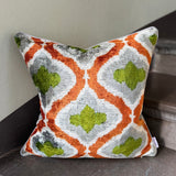 Terra Velvet Ikat Pillow Cover