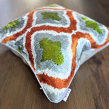 Terra Velvet Ikat Pillow Cover