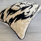 Velvet Ikat Cushion Lion King | Velvet Ikat Pillow Lion King
