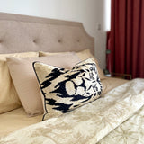 Velvet Ikat Cushion Lion King | Velvet Ikat Pillow Lion King