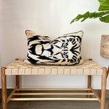 Velvet Ikat Cushion Lion King | Velvet Ikat Pillow Lion King