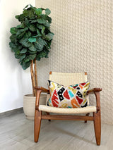 Velvet Ikat Cushion Bankzy | Velvet Ikat Pillow Bankzy