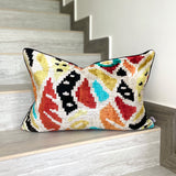 Velvet Ikat Cushion Bankzy | Velvet Ikat Pillow Bankzy