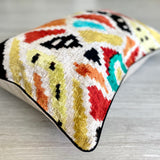 Velvet Ikat Cushion Bankzy | Velvet Ikat Pillow Bankzy